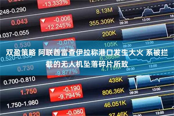 双盈策略 阿联酋富查伊拉称港口发生大火 系被拦截的无人机坠落碎片所致