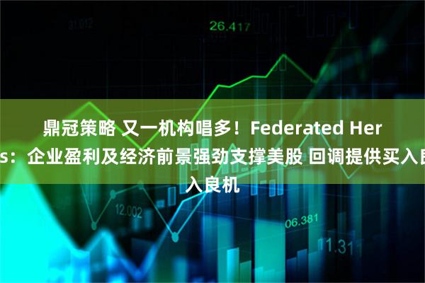 鼎冠策略 又一机构唱多！Federated Hermes：企业盈利及经济前景强劲支撑美股 回调提供买入良机